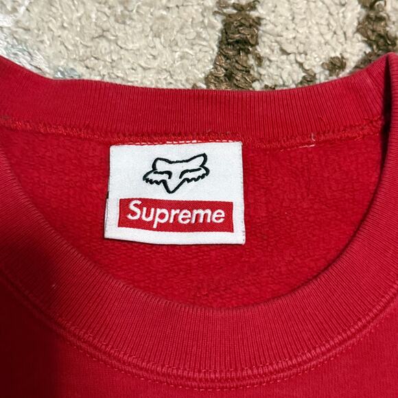 Supreme x Fox Racing Honda HRC Sweatshirt Size Medium - Picture 5 of 10